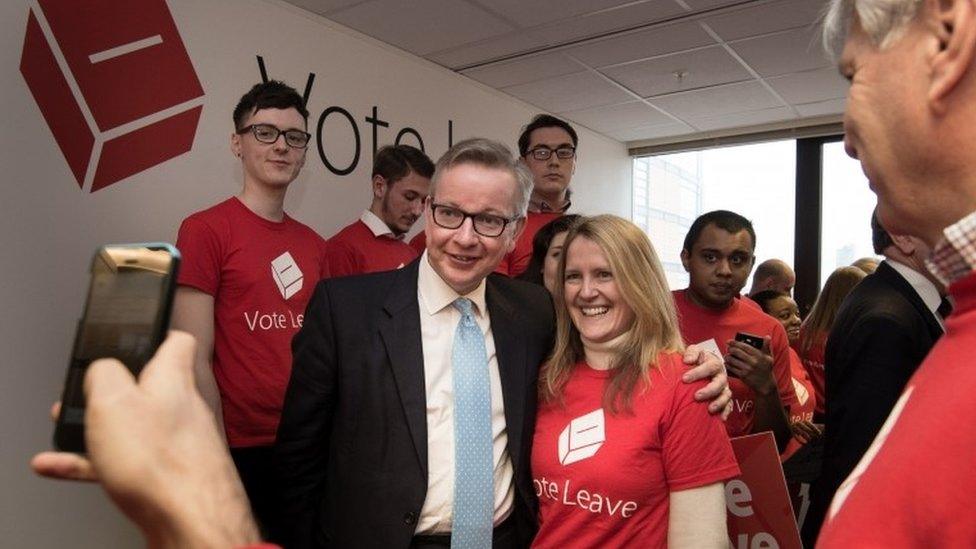 Michael Gove at launch of Vote Leave campaign