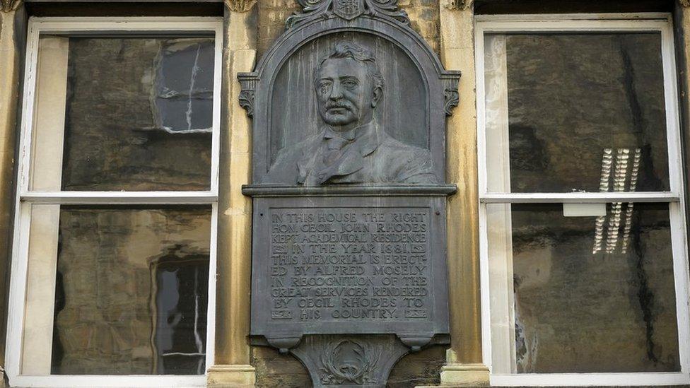 Cecil Rhodes plaque