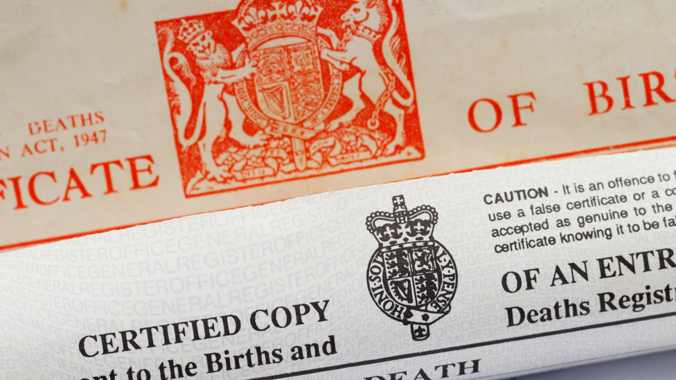 Birth and death certificates