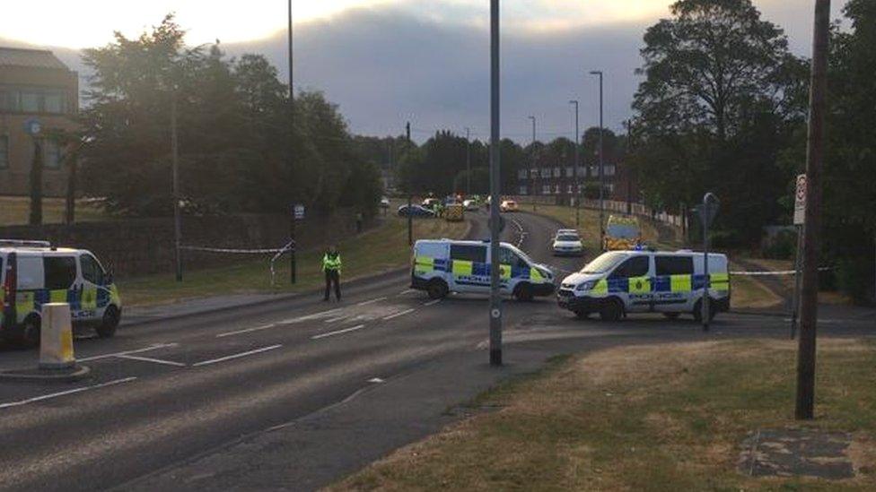 Car crash in Leeds