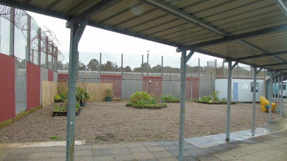 A view of the park site before prisoners helped to transform it into a play area