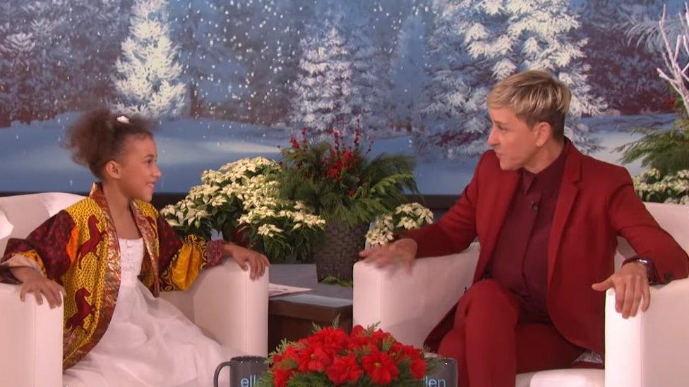 Nandi Bushell talking Ellen DeGeneres