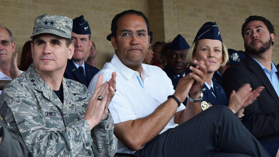 Will Hurd at an army base