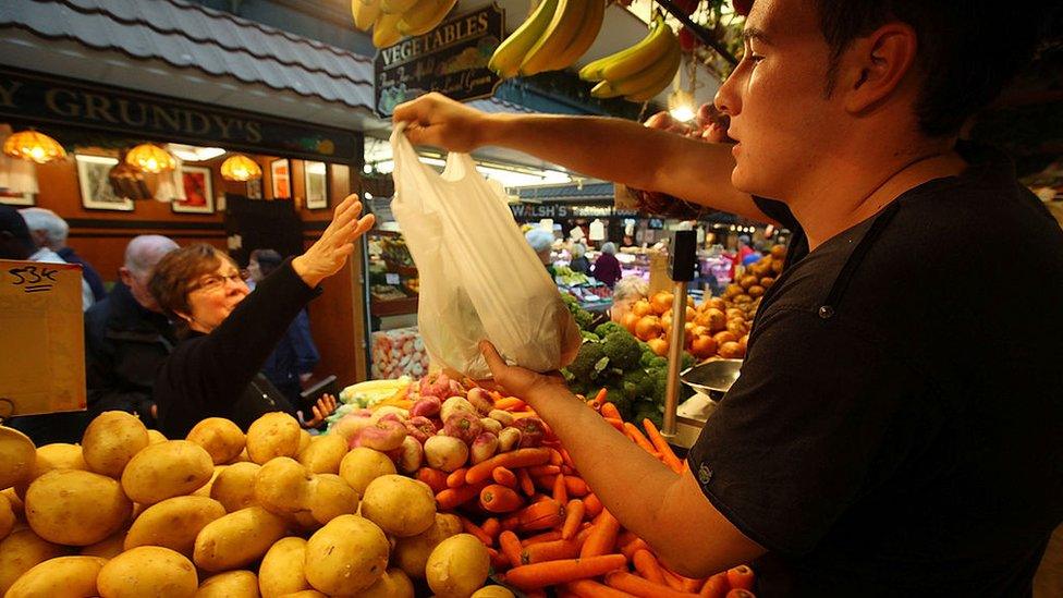 Market stall worker