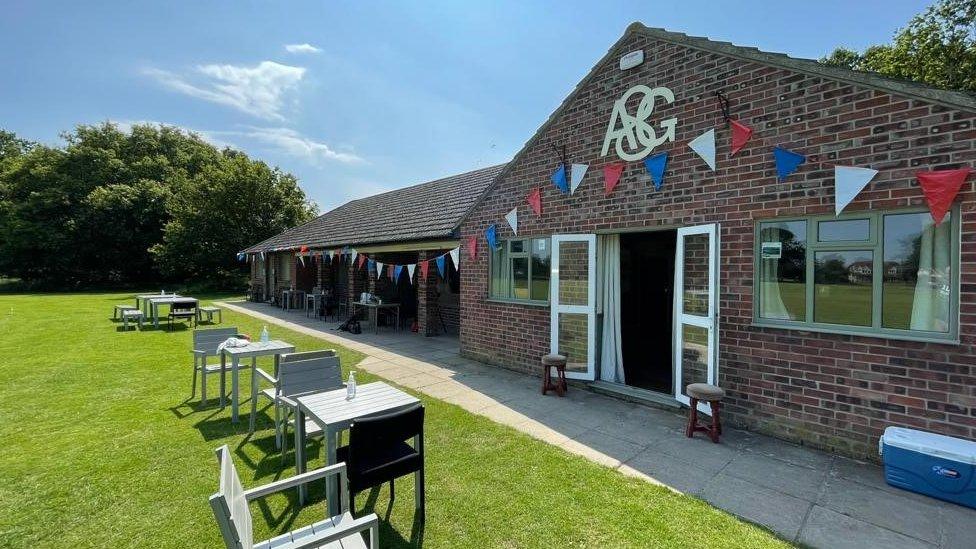 Eight Ash Green Cricket Club clubhouse