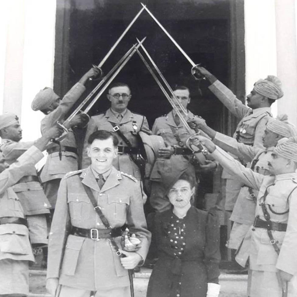 Tom and Biddy Dykes on their wedding day in 1940