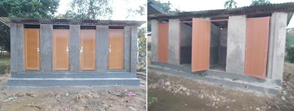 New toilet and shower blocks