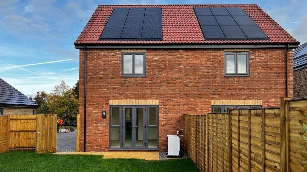 One of the "zero carbon" homes in Semington