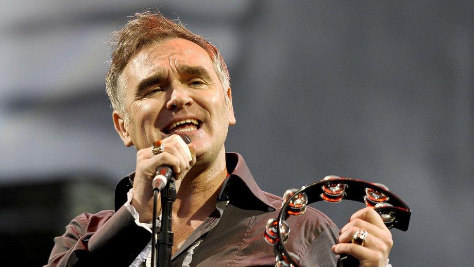 Morrissey performing at Glastonbury