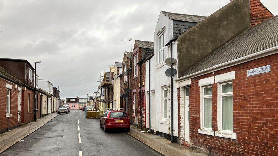 Street where the attack happened