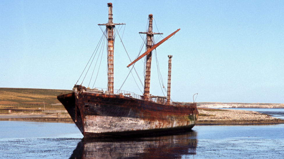 Abandoned in the Falkland Islands