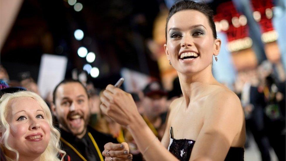 Daisy Ridley at premiere