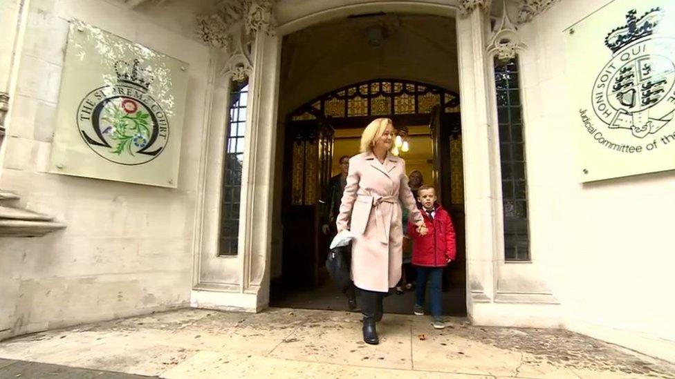 Debbie and Vincent at court