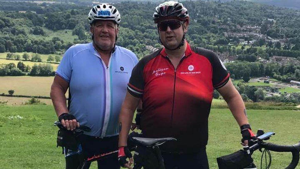 Fat man in cycling lycra sale