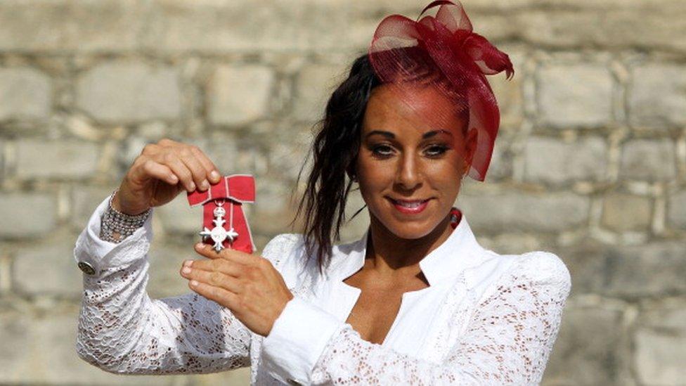 Non Evans with her MBE