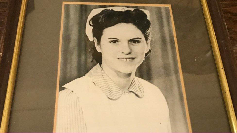 Margaret Elizabeth Golding as an 18-year-old nurse