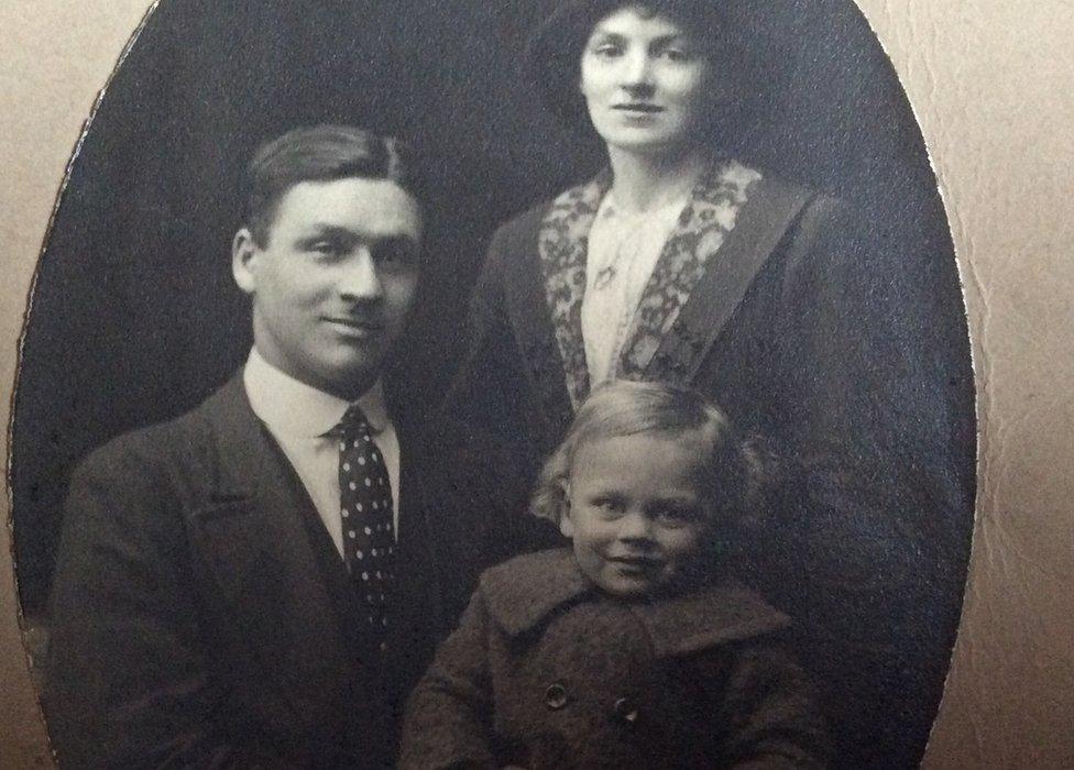 John McDonald with his wife, Isabella, and his son John, William McDonald's father