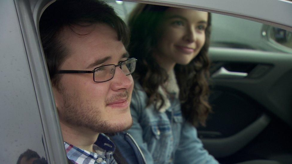 couple in car