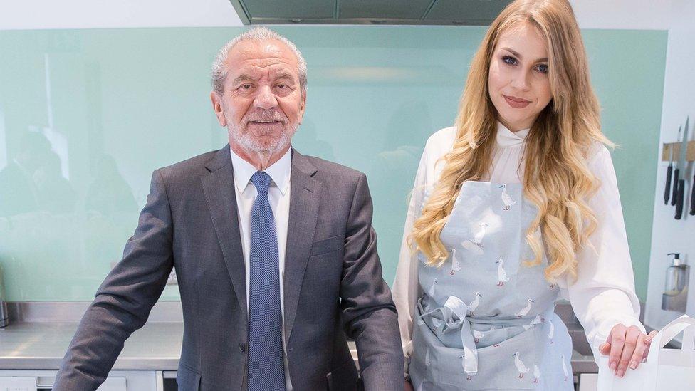 Arglwydd Sugar ac Alana Spencer