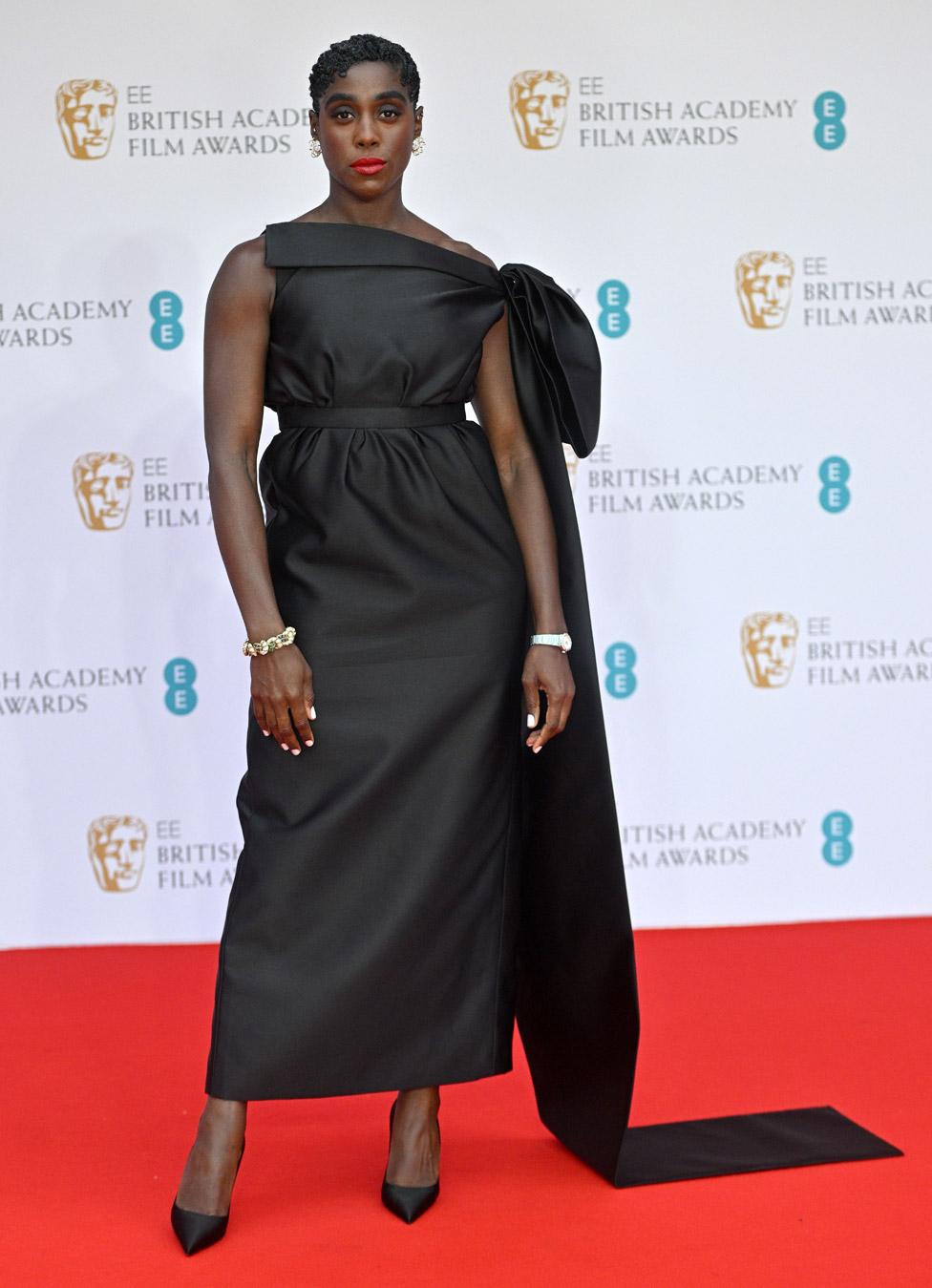 Lashana Lynch at the 2022 Bafta Film Awards