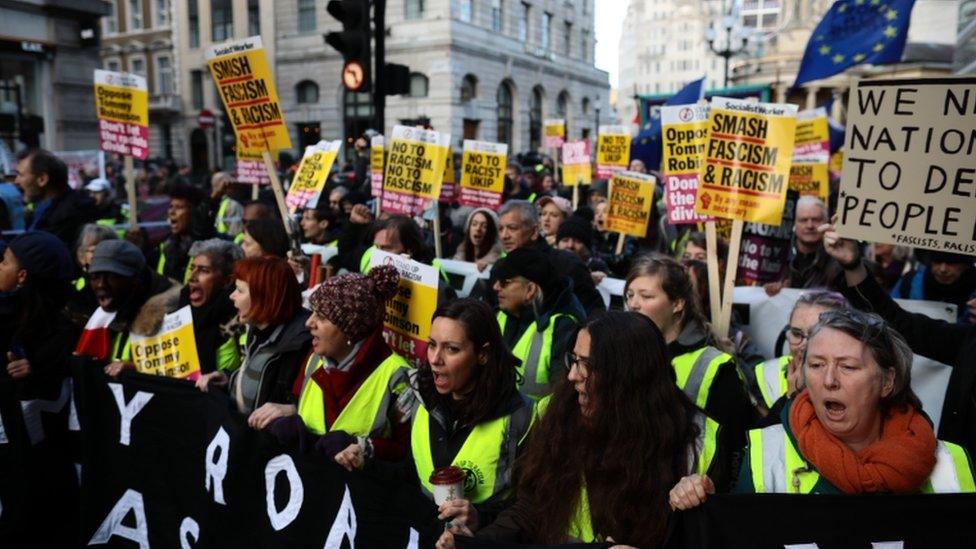 London protest