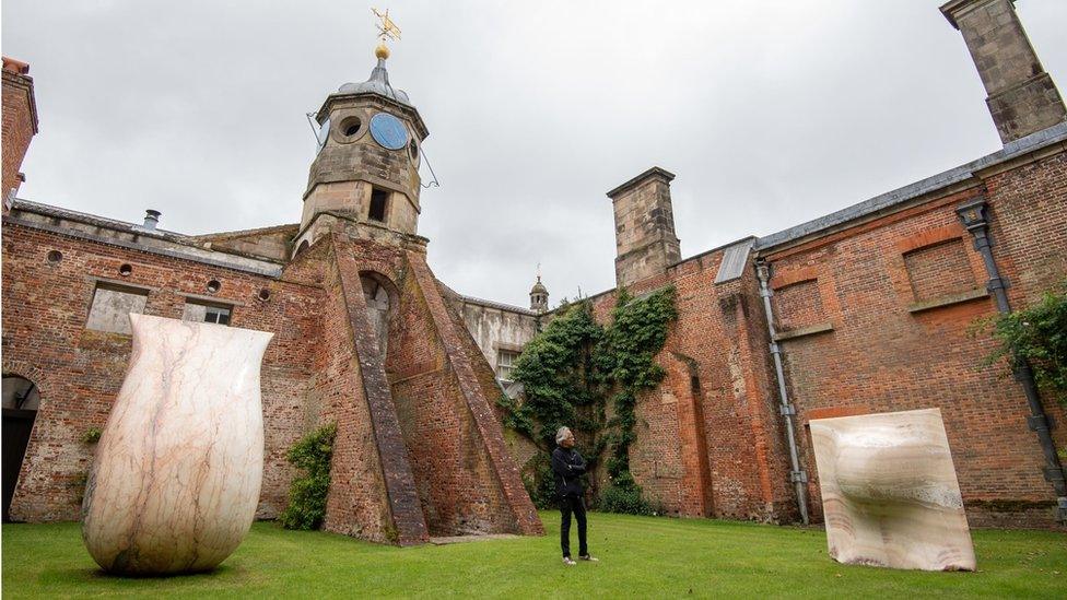 Artist Anish Kapoor at Houghton Hall