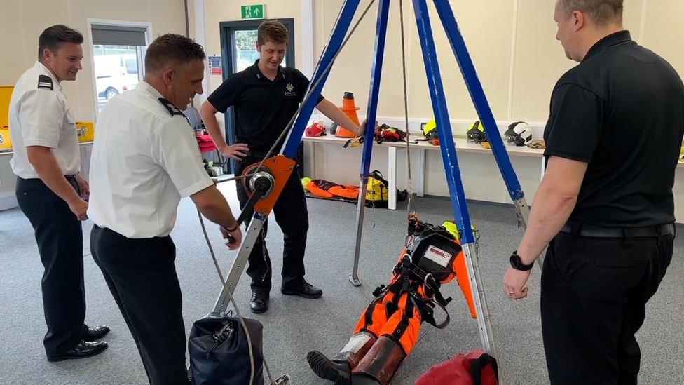 Suffolk Fire and Rescue Service Training Centre at Wattisham Flying Station, near Stowmarket