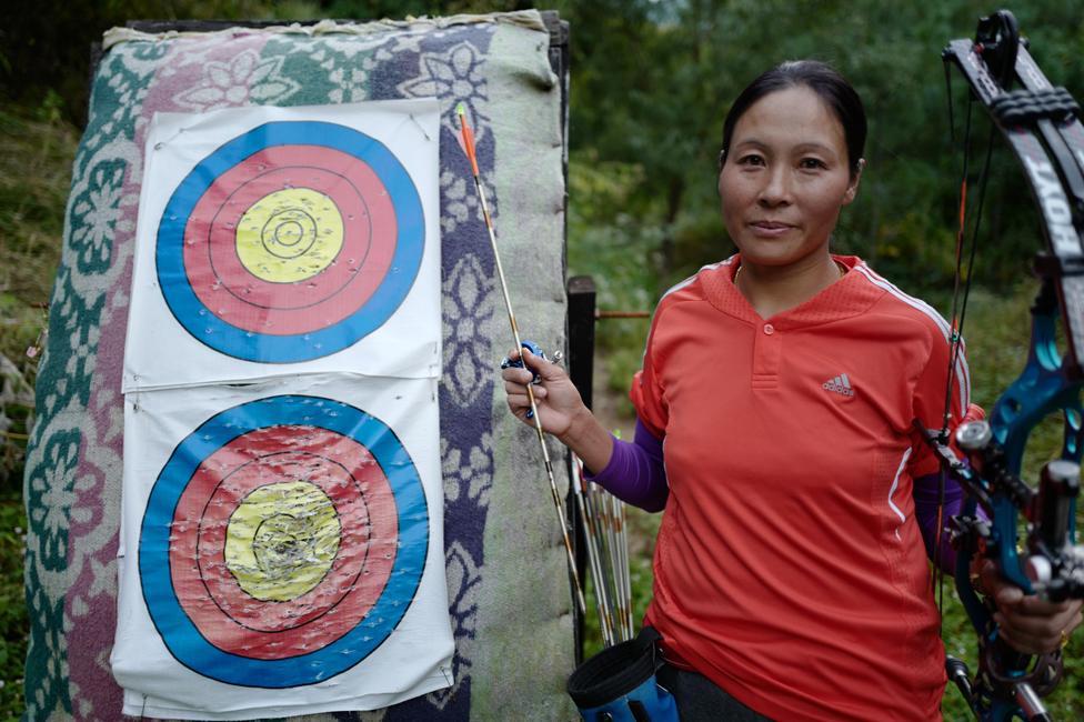 Dorji Dema at her practising range