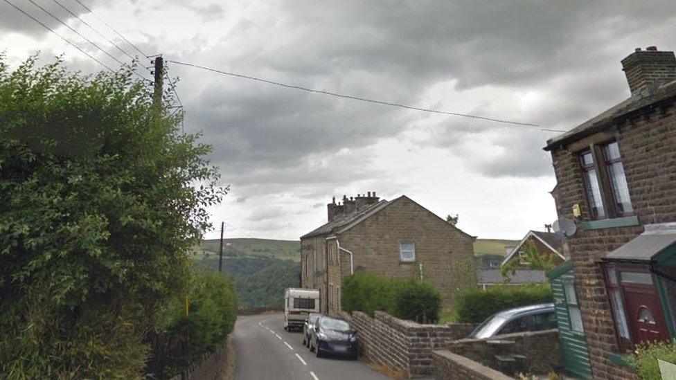 A view of Akroyd Lane, Hebden Bridge