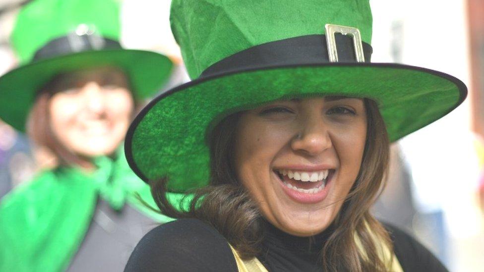 Participants during the Mayor of London's St Patrick's Day Parade.