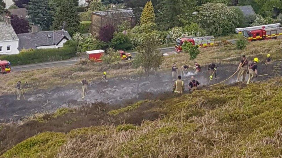 Ilkley Moor fire