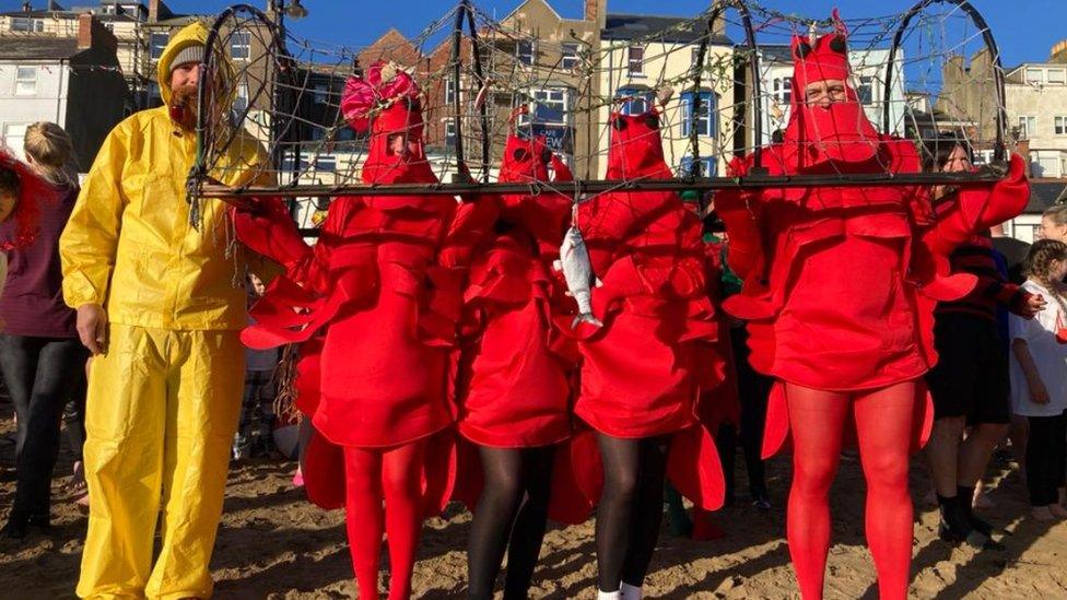 The annual New Year's Day dip in Scarborough