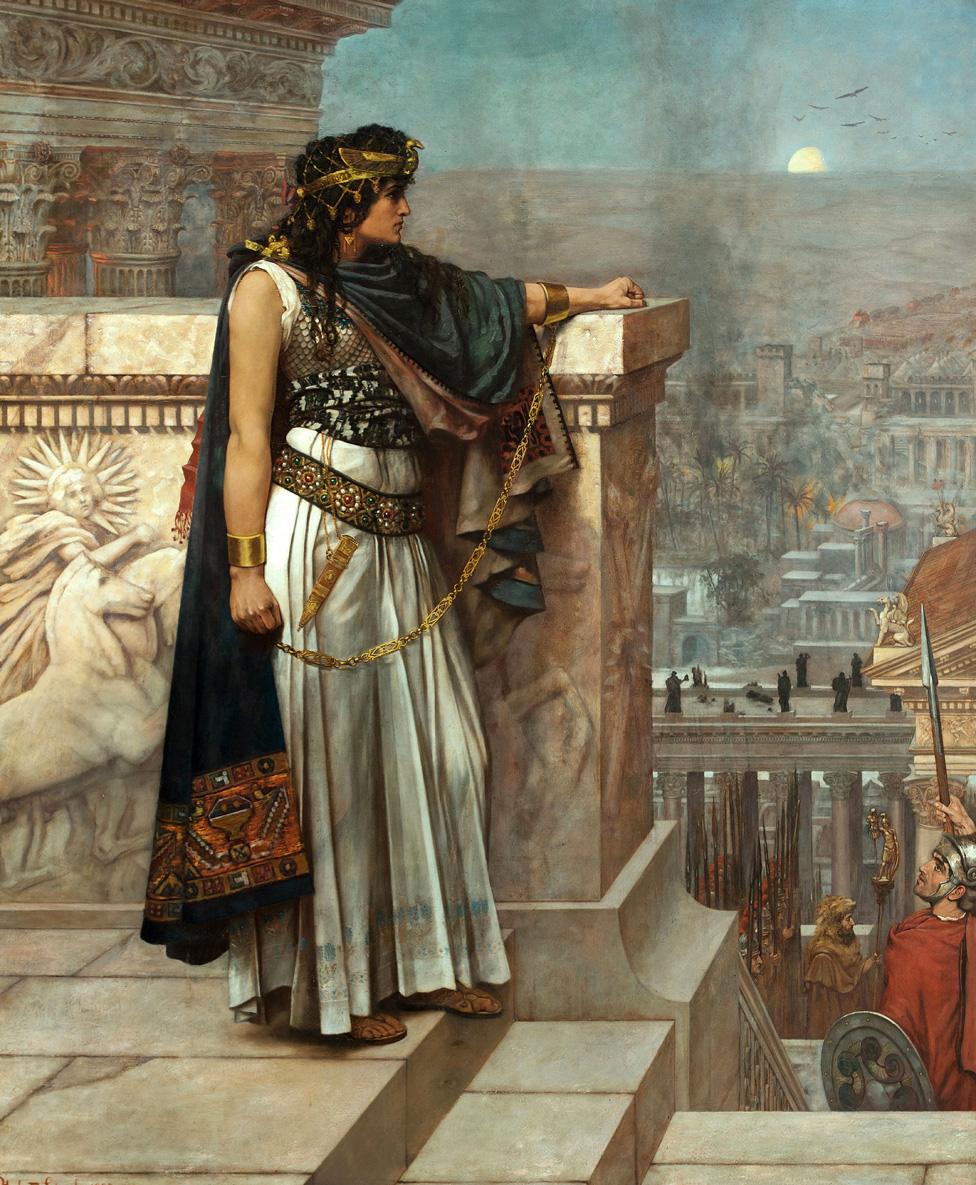 Zenobia's last look on Palmyra, 1888. Artist: Schmalz, Herbert Gustave