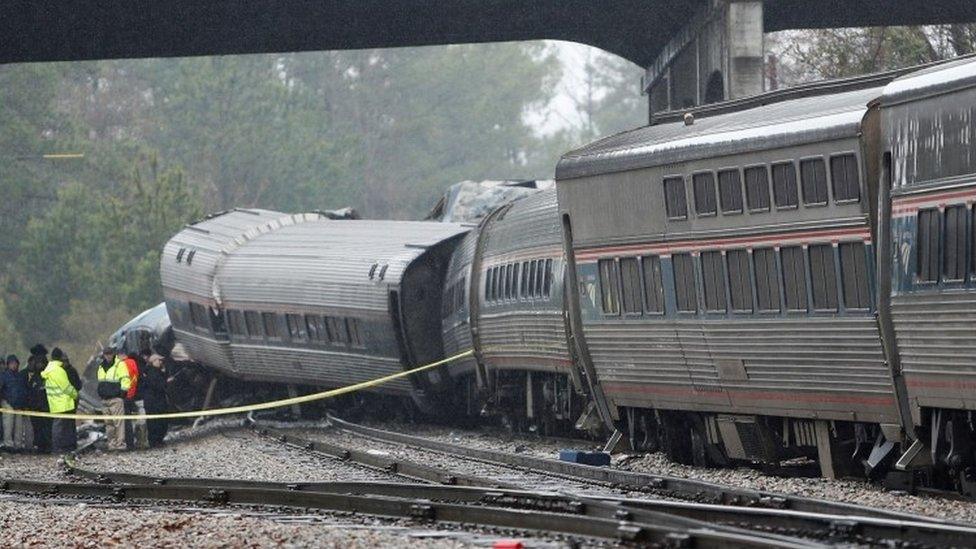 Scene of the crash in Cayce, South Carolina