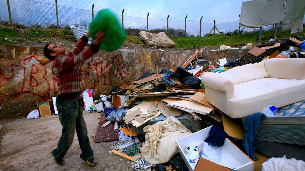 Rubbish dump in UK