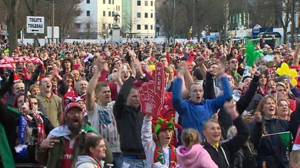 Welsh fans in 2012