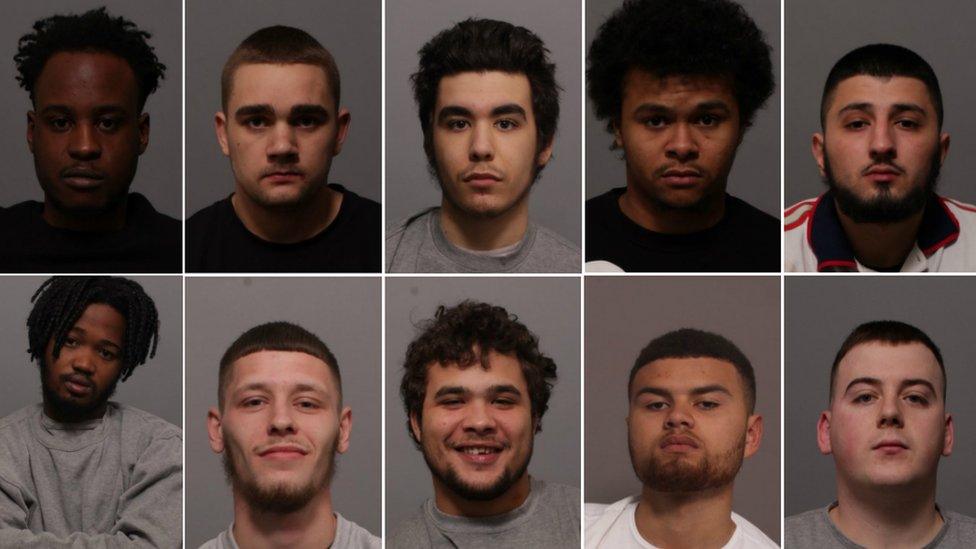 Ten men sentenced for drug dealing