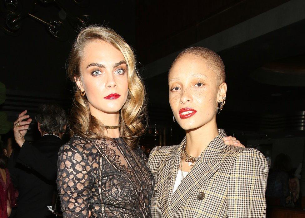 Adwoa Aboah and her long standing friend Cara Delevingne