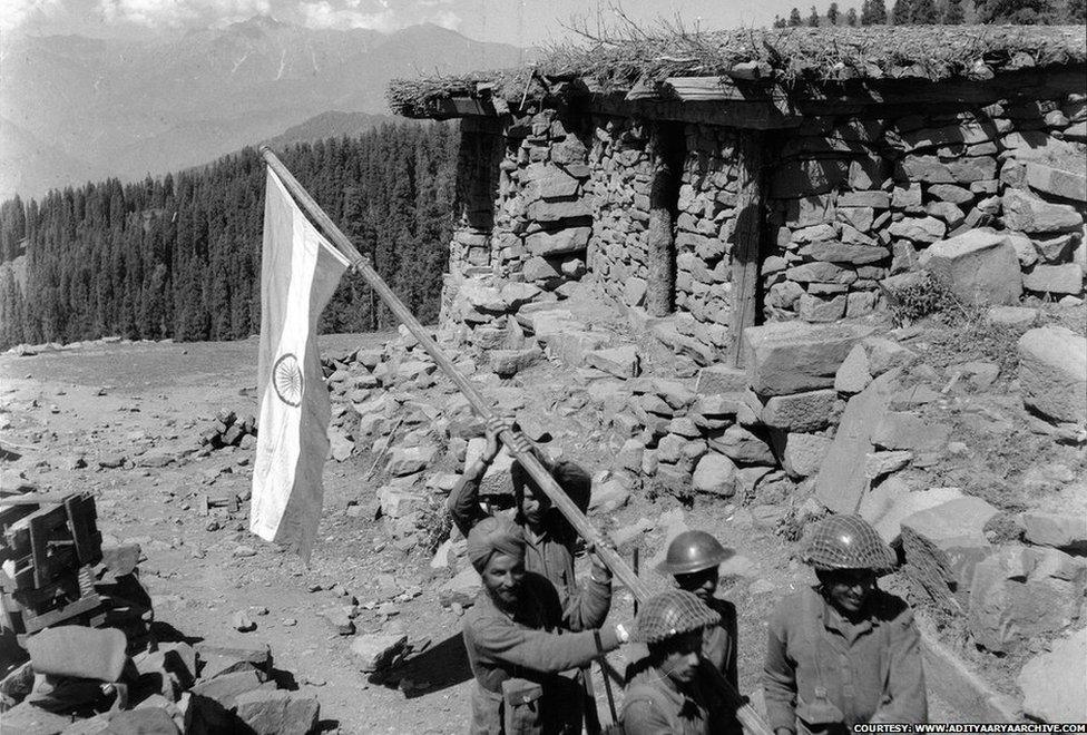 Indian soldiers on Haji Pir pass