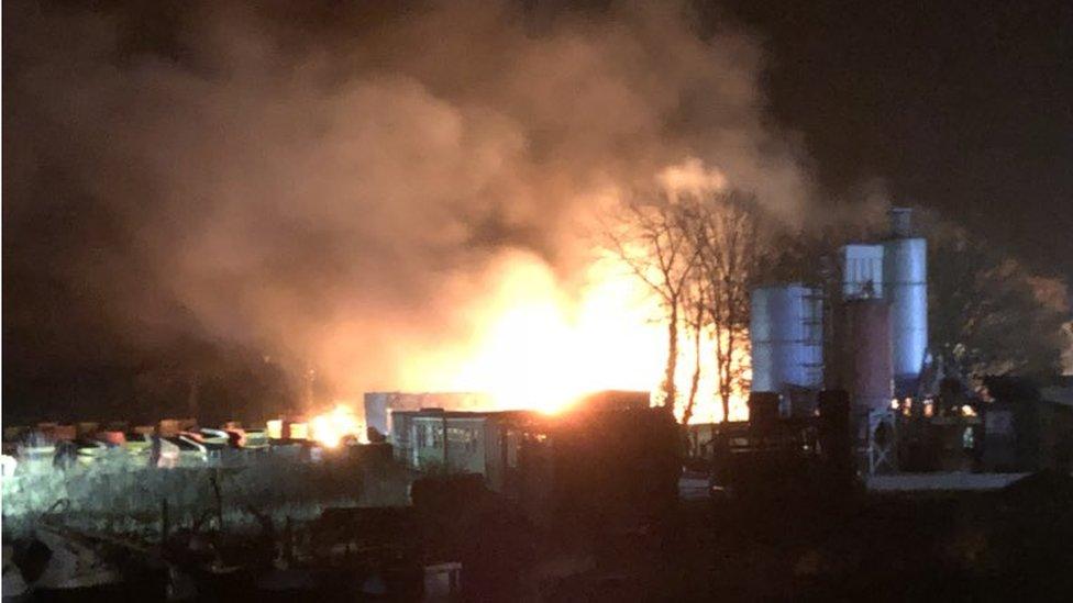 Fire at North Walsham industrial estate