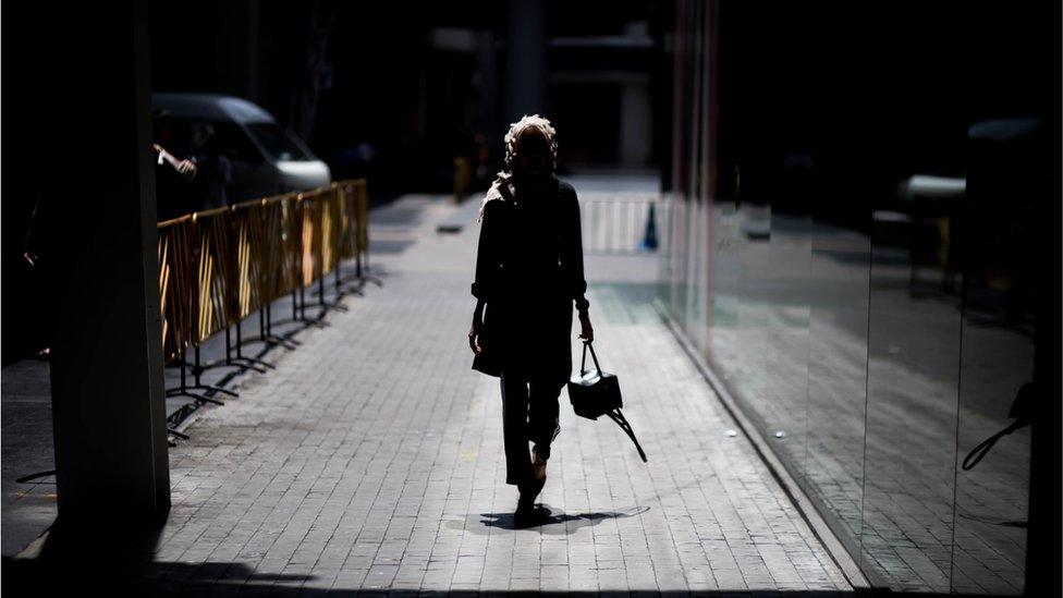 woman walking