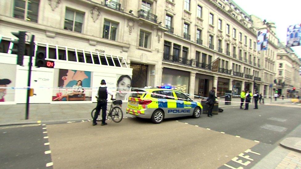 Regent Street crime scene