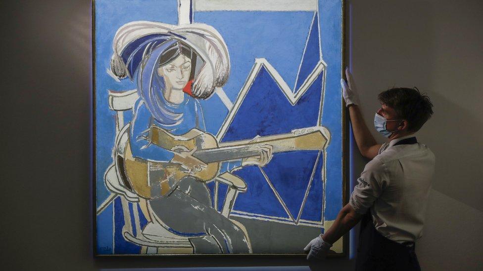 Paloma à la Guitare by Francoise Gilot