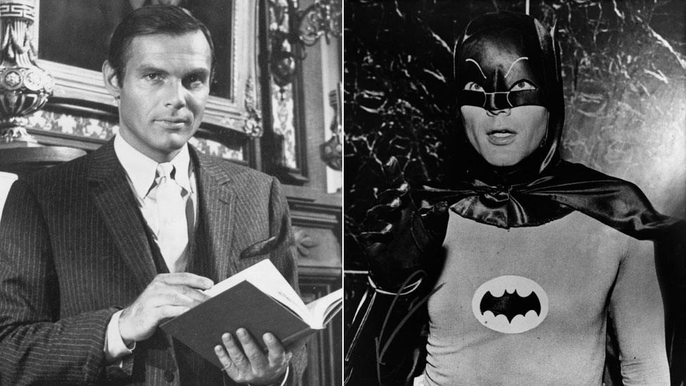 Adam West as Bruce Wayne and Batman