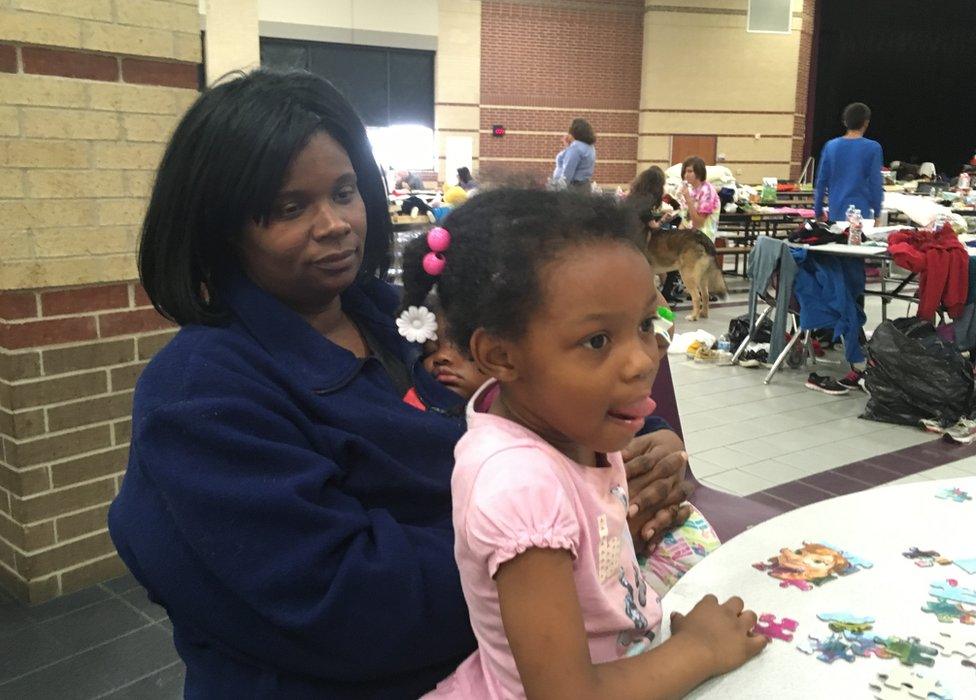 Latonia Buckley with one of her daughters