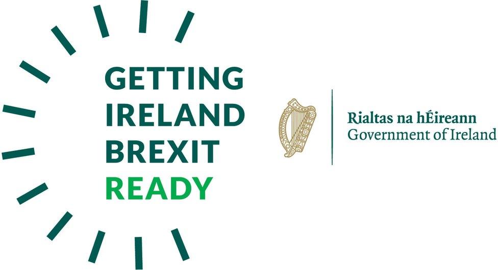 The logo of the Irish government's Getting Ireland Brexit Ready campaign