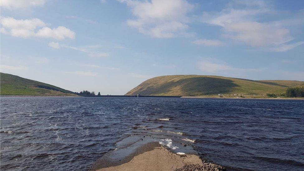 The old road at Spelga Reservoir