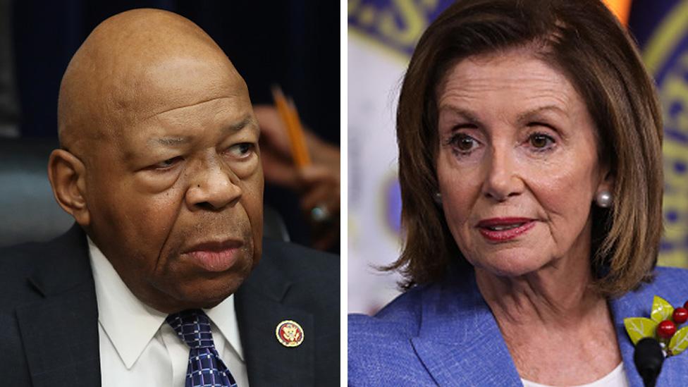 Nancy Pelosi and Elijah Cummings