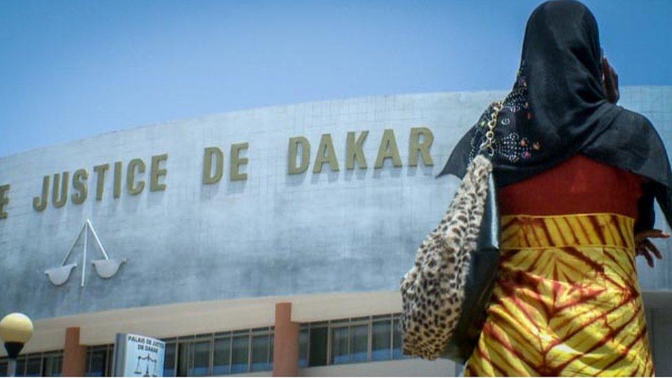 Outside the Palais de Justice, Dakar, Senegal