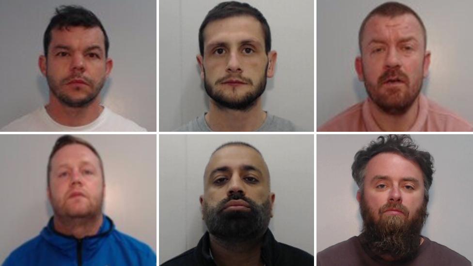 Six men jailed for their role in selling drugs and guns